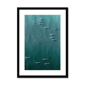 Surf Ski Framed & Mounted Print