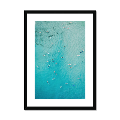 Crowded Currumbin Framed & Mounted Print