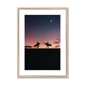 Luna Surf Framed & Mounted Print