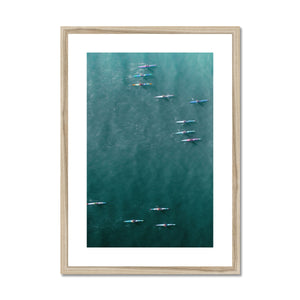 Surf Ski Framed & Mounted Print