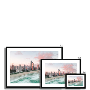 City Of Gold Coast - Landscape Framed & Mounted Print