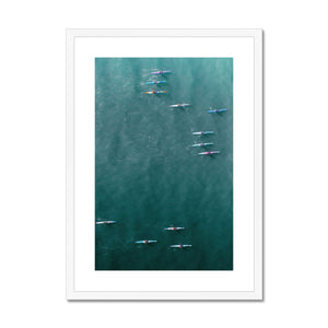 Surf Ski Framed & Mounted Print