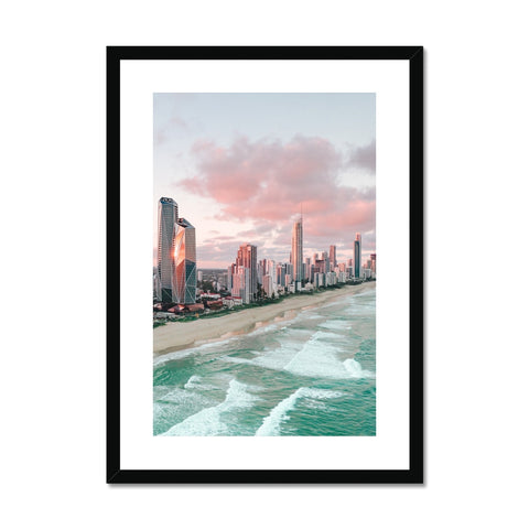City Of Gold Coast - Portrait Framed & Mounted Print