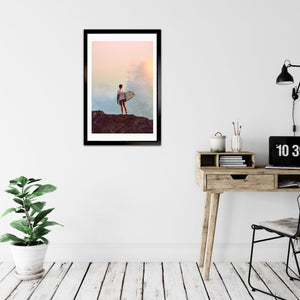 Watching The Storm Roll In Framed & Mounted Print