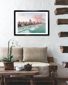 City Of Gold Coast - Landscape Framed & Mounted Print