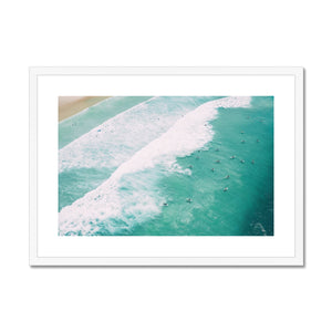 Tallows Surfers Framed & Mounted Print