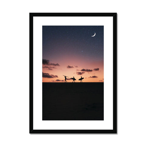 Moon Walkers - Portrait Framed & Mounted Print